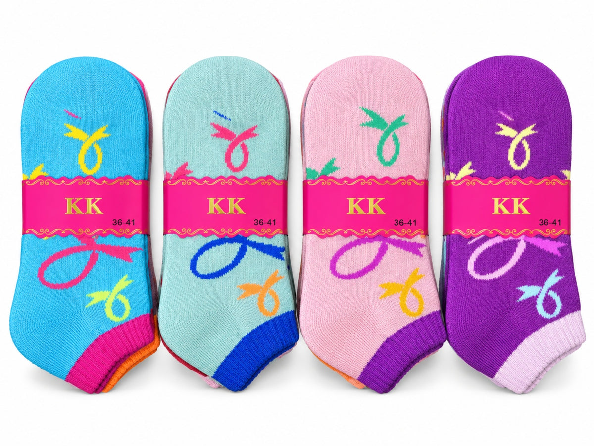 Ladies' Winter Ankle Thick Socks – 12 Pairs (Free Size)