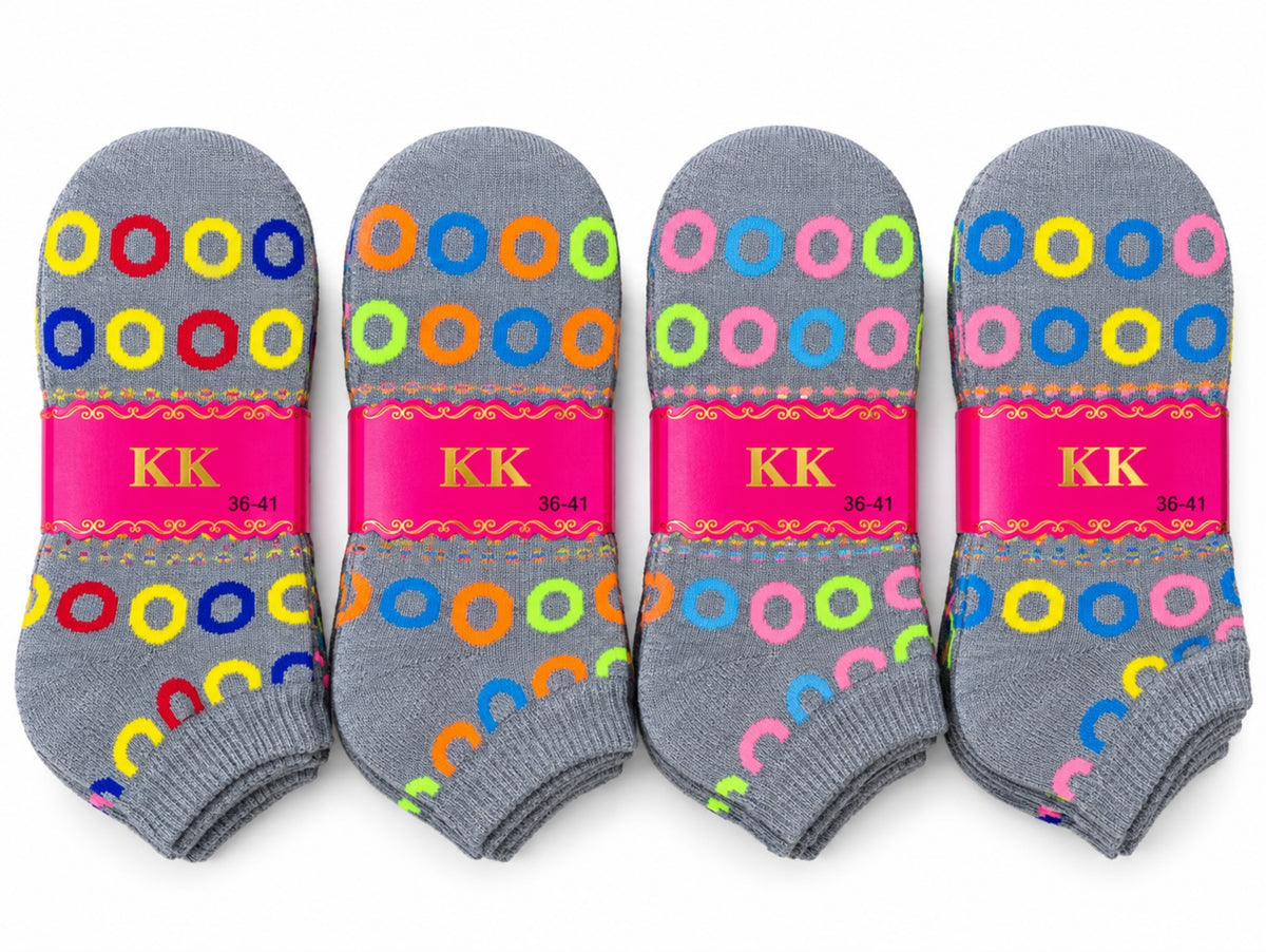 Ladies' Winter Ankle Thick Socks – 12 Pairs (Free Size)