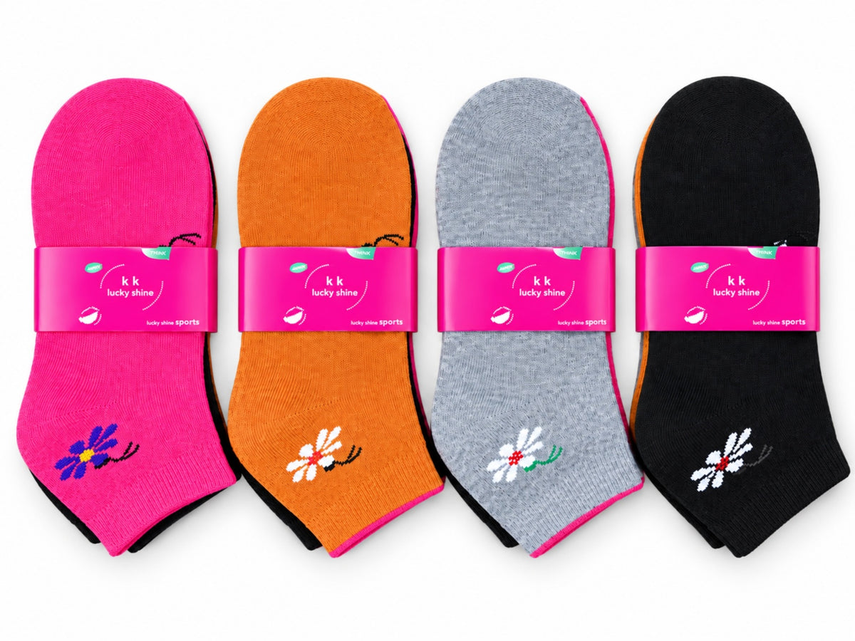 Ladies' Winter Ankle Thick Socks – 12 Pairs (Free Size)