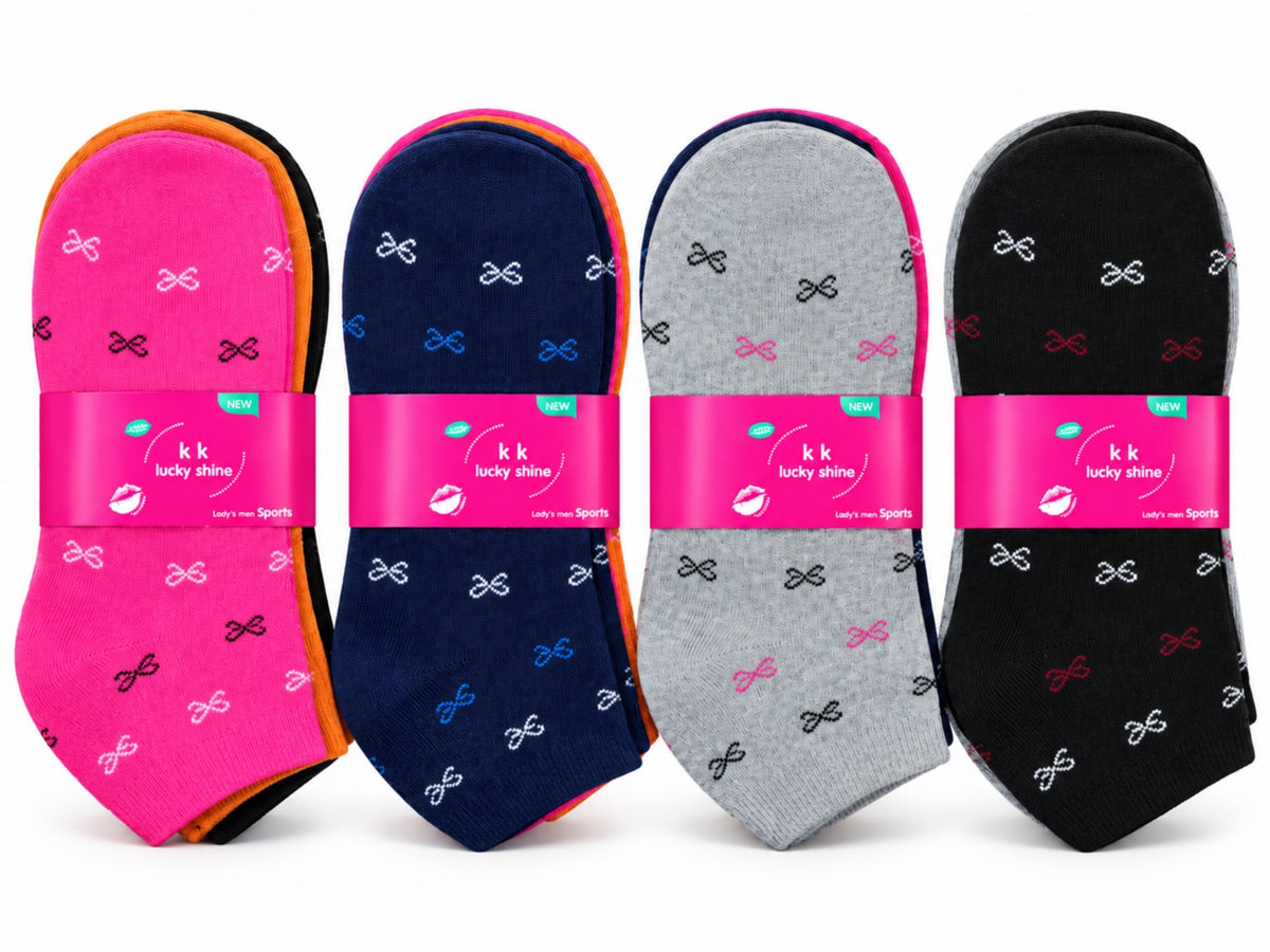 Ladies' Winter Ankle Thick Socks – 12 Pairs (Free Size)
