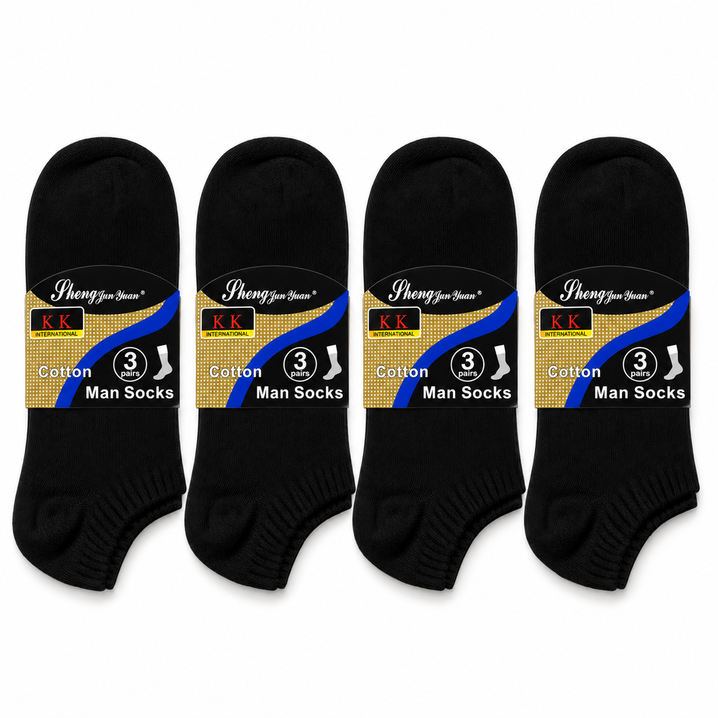 B-1 black ankle socks main image
