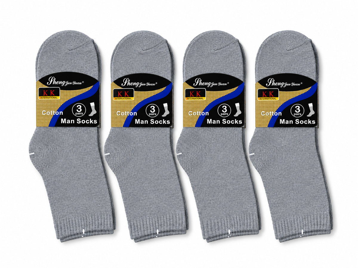 Grey long socks main product view